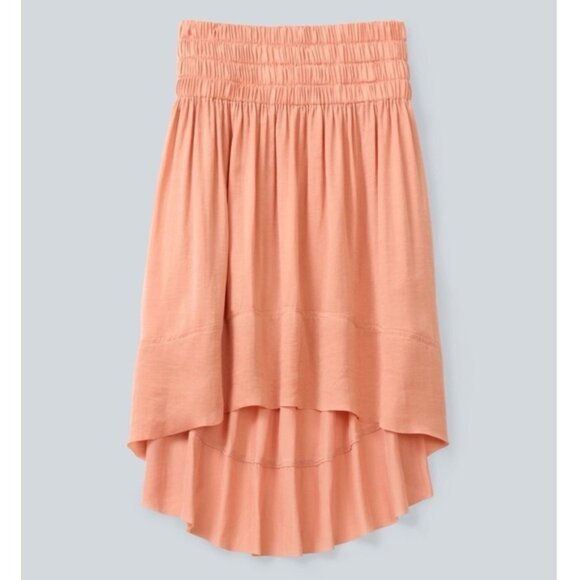 Aritzia Wilfred La Tour Skirt Draped High Lo High rise Waisted Birch Size XS - Picture 3 of 16